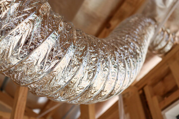 aluminium ducting in new house construction