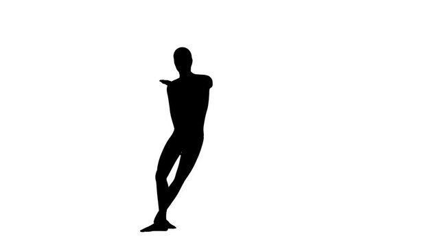 silhouette of a girl