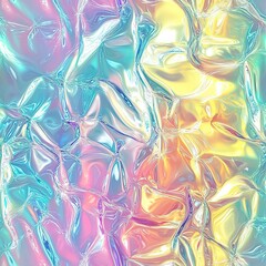 Fototapeta premium Holographic Foil Seamless Pattern Texture