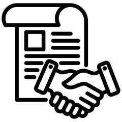Agreement Outline Icon