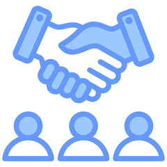 Collaboration Blue Icon