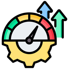 Operational Efficiency Outline Color Icon