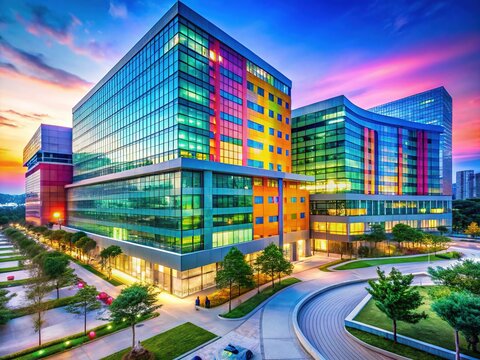 Modern Seoul Hospital Architecture: Yonsei University Severance Campus - August 2015