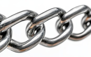 Obraz premium Chain link fence, cut out，white background