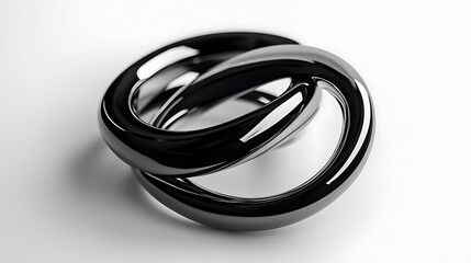 Fototapeta premium Wedding rings isolated on white background