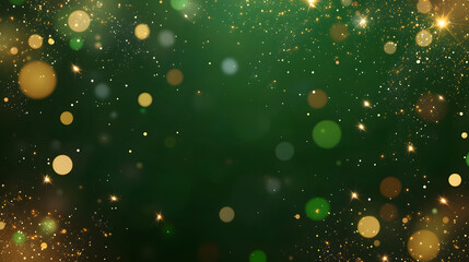 Sparkling green holiday celebration vibrant background digital art festive atmosphere abstract view joyful concept