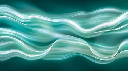 Fototapeta premium Dynamic waves of light abstract art digital imagery fluid environment close-up view visual serenity for artistic inspiration