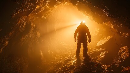 Exploring Mysterious Caves Underground Adventure Photography Dark Environment Unique Perspective