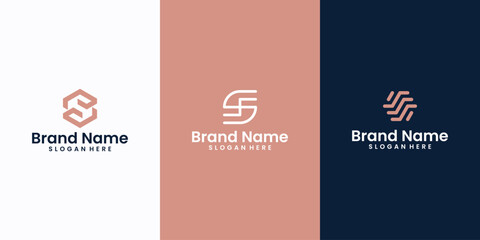 letter s and ss logo