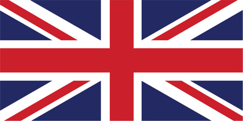 UK flag official isolated on transparent PNG background. Perfect for designs, high-quality vector image.