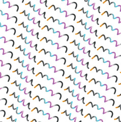Wavy colored lines with gradient create texture