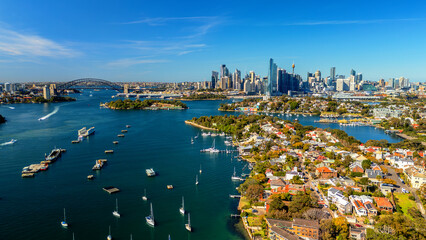 Aerial view of Sydney in daytime