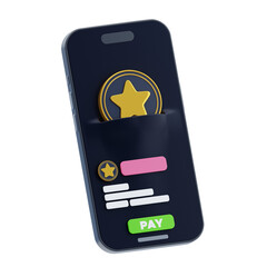 3D Cryptocurrency Payment Wallet on Mobile