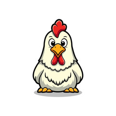 Cartoon Chicken Illustration