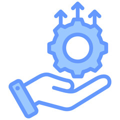 Skill Development Blue Icon