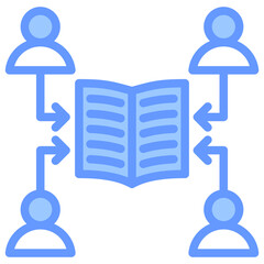 Educational Pathways Blue Icon