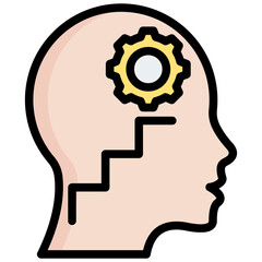 Skill Enhancement Outline Color Icon