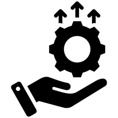 Skill Development Glyph Icon