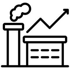 Industry Trend Outline Icon