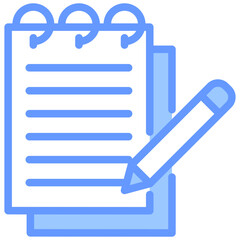 Notes Blue Icon