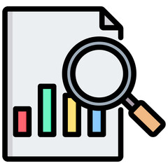 Analysis Outline Color Icon