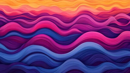 Abstract Colorful Waves Flowing Gradient Pattern