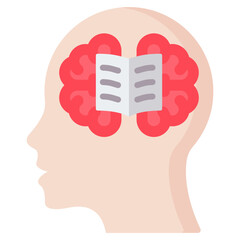 Memorization Flat Icon