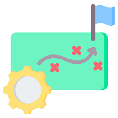 Strategy Flat Icon