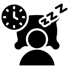 Sleep Glyph Icon