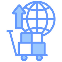 Export Blue Icon