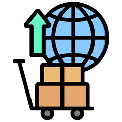 Export Outline Color Icon