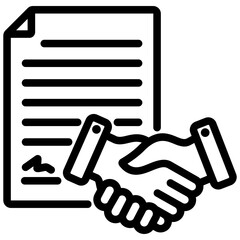 Trade Agreement Outline Icon