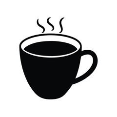 Cup of hot coffee vector illustration