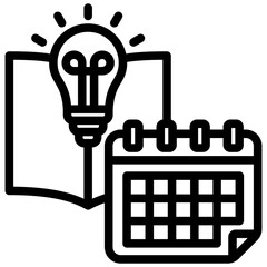 Everyday Learning Outline Icon