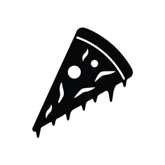 Slice of pizza, triangle pizza vector illustration