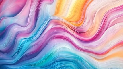 Fototapeta premium Abstract Colorful Wavy Lines Pattern Design