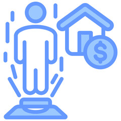 Holographic Will Blue Icon