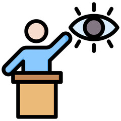 Witness Outline Color Icon