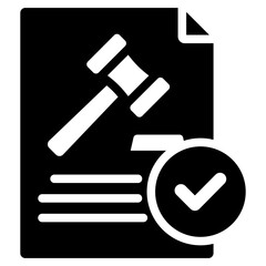 Legalization Glyph Icon