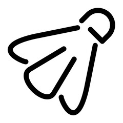 Badminton line icon. Vector format with fully editable strokes, sports series.