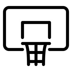 Basketball hoop line icon. Vector format with fully editable strokes, sports series. © scottdunlap