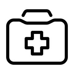 Medical kit line icon. Vector format with fully editable strokes, sports series.