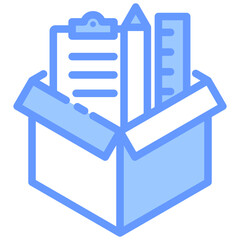 Course Materials Blue Icon