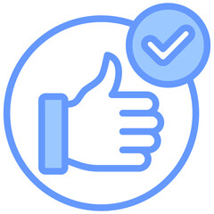 Course Completion Blue Icon