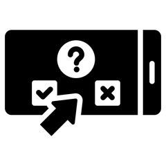 Quizzes And Examp Glyph Icon