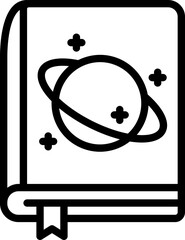 Astronomy Book Line Icon