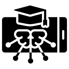 Microlearning Modules Glyph Icon