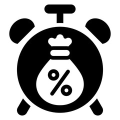 Credit Management Glyph Icon