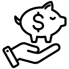 Cash Reserve Outline Icon