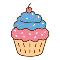Frosted Cupcake Icon
